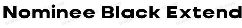 Nominee Black Extended Italic字体转换